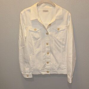 Madison White Jean Jacket
